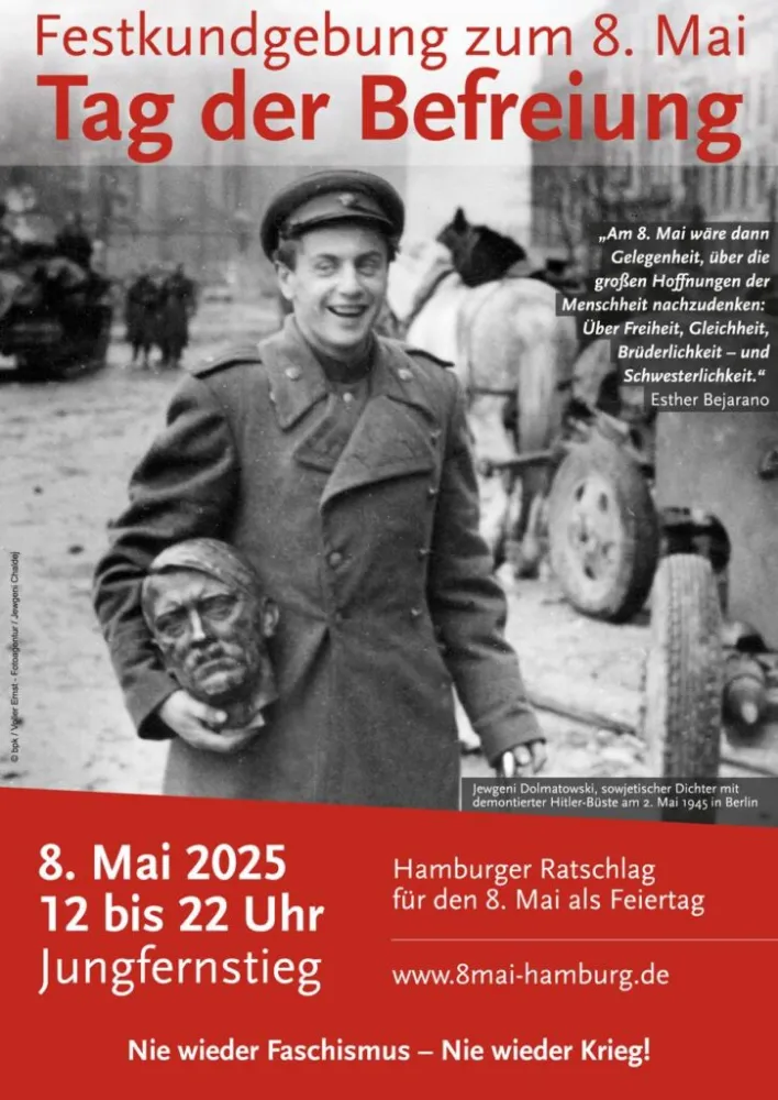 Hamburg’da 8 Mayıs’ta “Özgürlük, Eşitlik, Dayanışma” Çağrısı