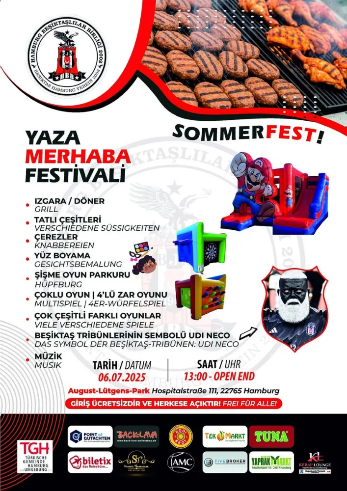 Hamburg Beşiktaşlılar Birliği’nden Coşkulu Yaz Şenliği: “Yaza Merhaba Festivali”